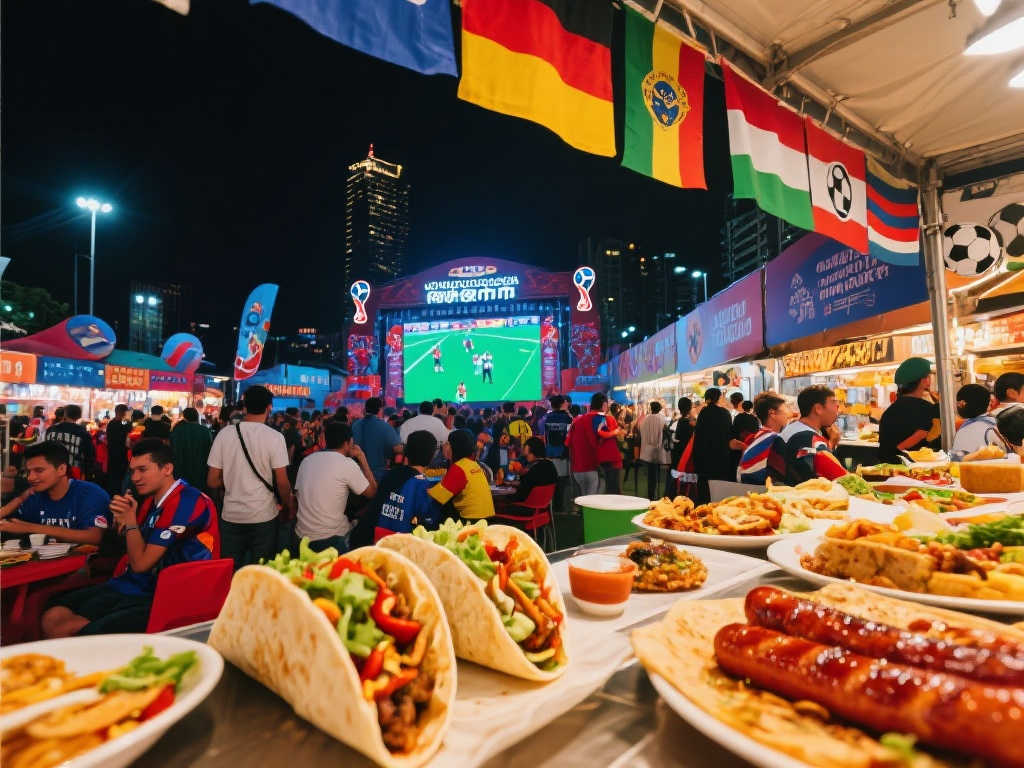 世界杯狂欢夜市启幕，足球激情邂逅美食盛宴