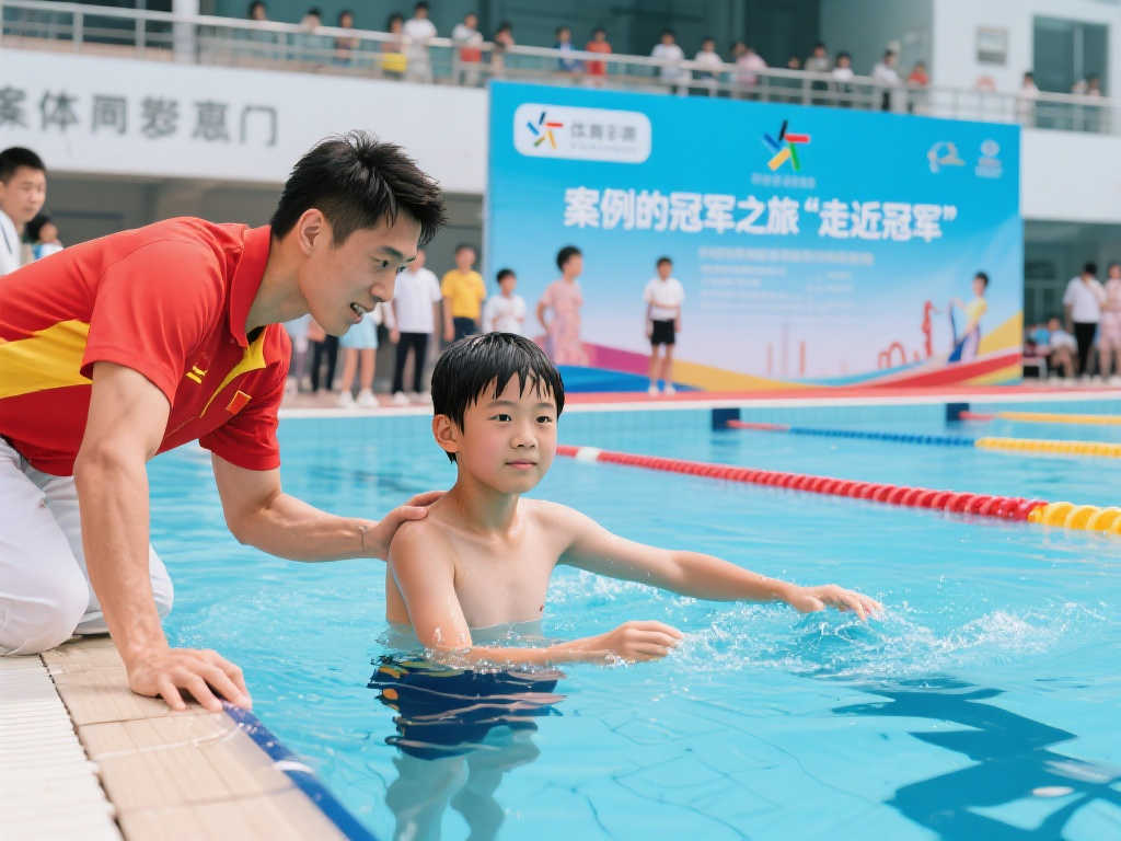 体彩组织“走近冠军”活动,青少年现场互动体验 体彩组织“走近冠军”活动,青少年现场互动体验