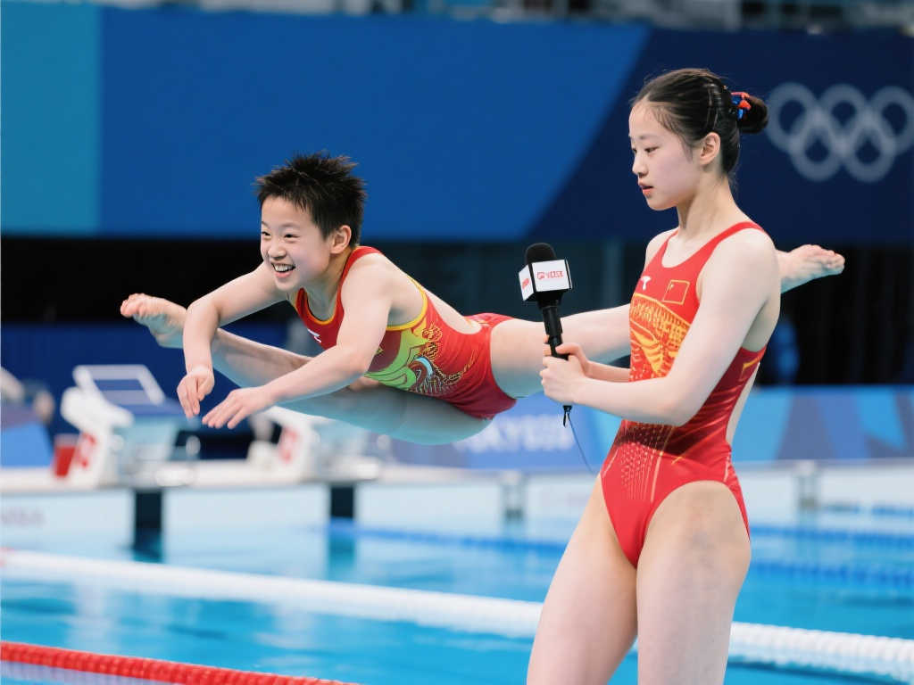 女子10米台首轮：陈芋汐与全红婵携手挺进跳水世界杯总决赛